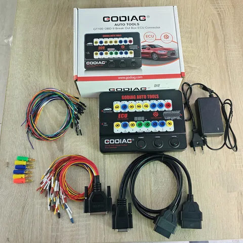 Диагностический блок GT100 Auto Tools OBDII Breakout Box для подключения к ECU и обнаружения протоколов OBDII, совместим с VVDI2