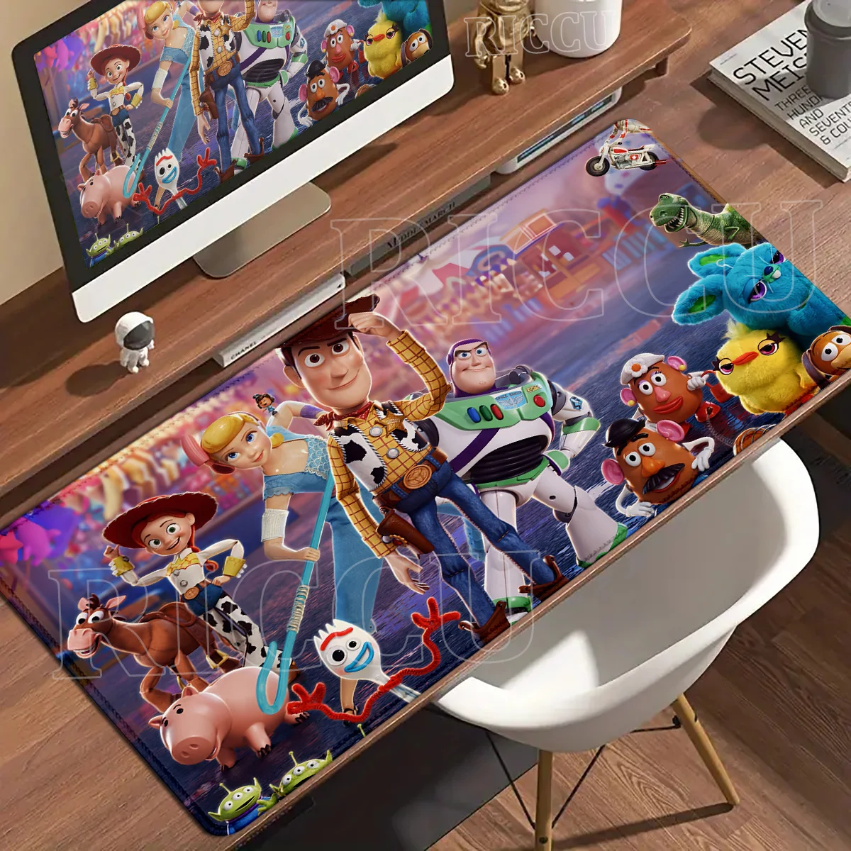 Cartoon Toy Story Mouse Pad Large PC Gamers Locking Edge Anti-Slip Desk Mats XXL Computer Keyboard Table Pads Office Accessories
