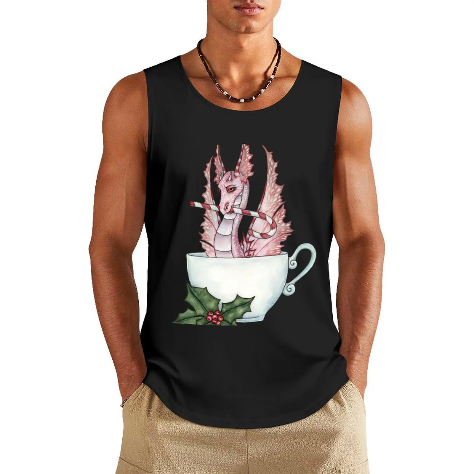 

Perfectly Peppermint Tank Top sports clothes for men Top Vests