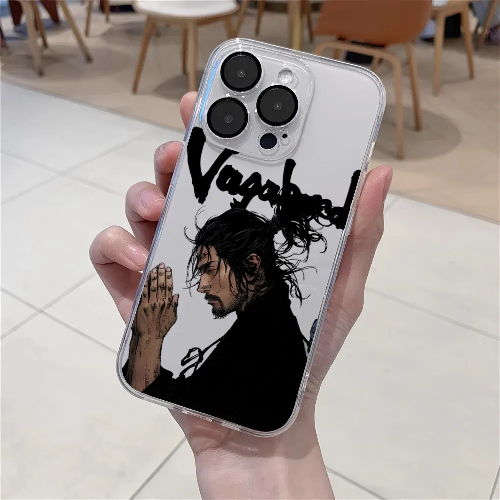 Cartoon Vagabond Manga  Phone Case Transparent For Samsung Galaxy S23 S22 Ultra Plus Note 20 Ultra10 Plus A71 70 A52