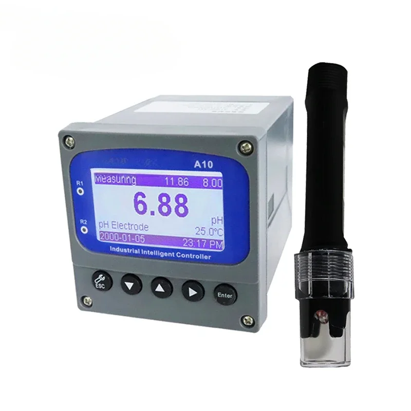 APURE Digital Hydroponic Water Quality Analyzer with pH Meter Tester and ORP Sensor