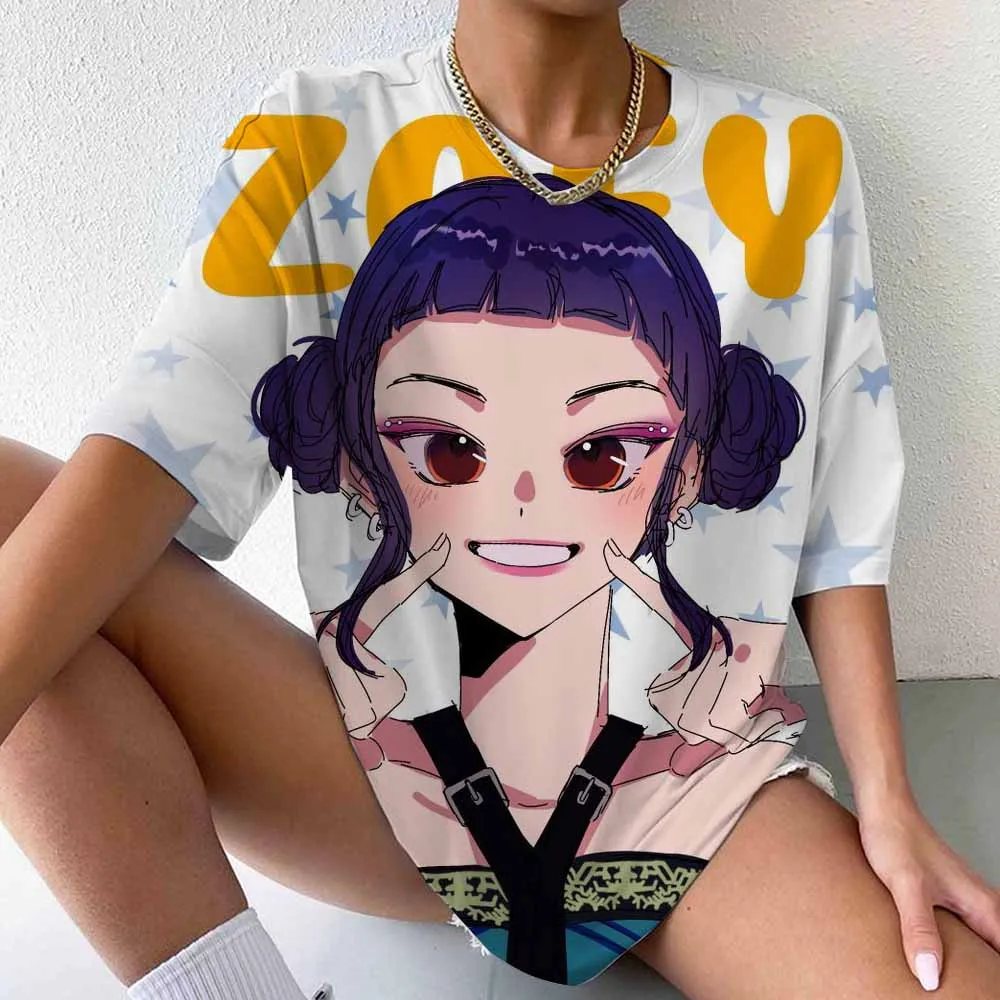 Hip Hop Kpop Demon Hunters Shirt Vrouwen Mannen Grappige Rumi Zoey Mira T-shirts Cartoon Koreaanse Ulzzang Tiener Kids Crewneck T-shirts
