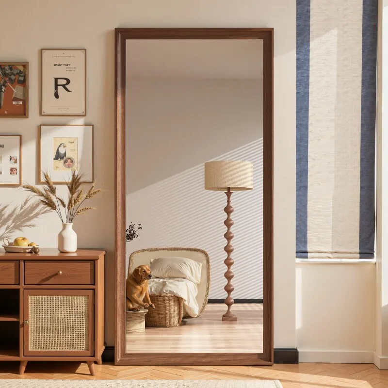 

Square Luxury Mirror Floor Long Accessories Aesthetic Standing Vintage Mirror Living Room Decoration Spiegels Home Products