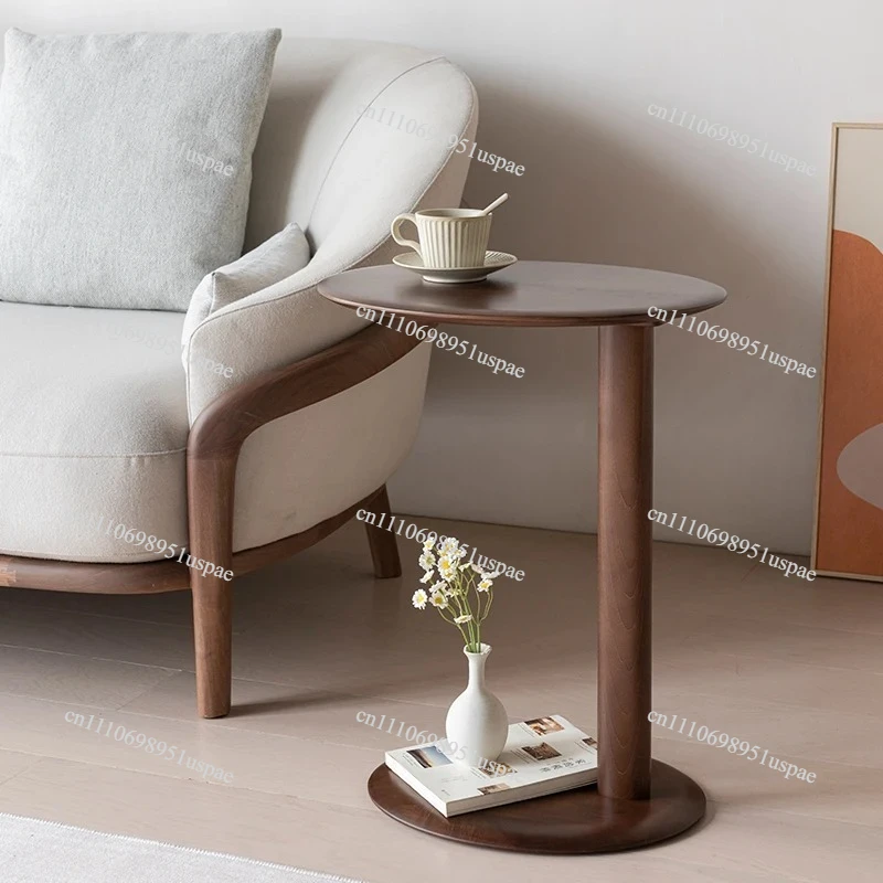Solid Wood Side Table Small Coffee Table Bedside Sofa Side Mini Small Creative Balcony Bedroom Simple Design Corner Table