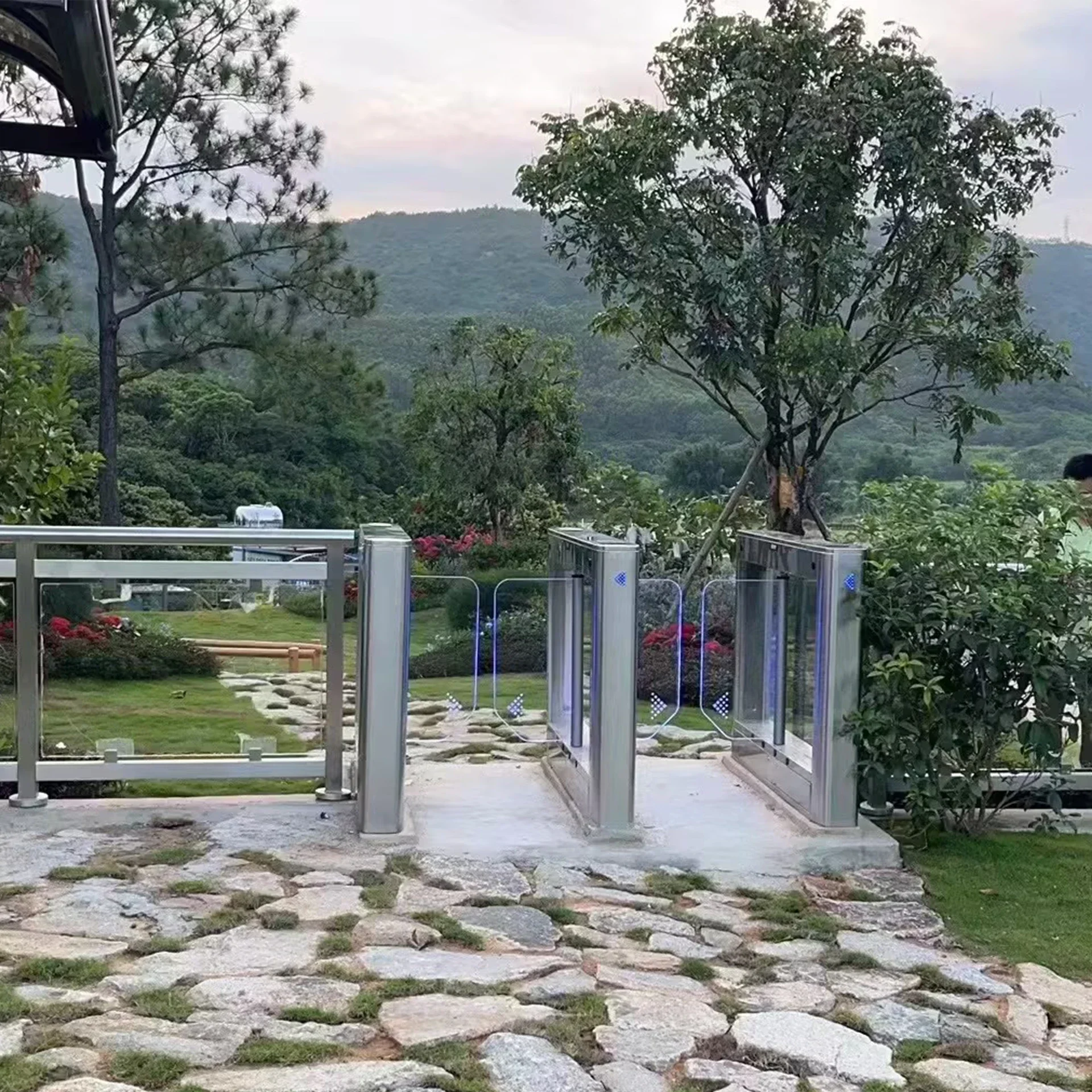 Outdoor Waterproof Function Gate Smart Card Supermarket Barrier Automatic Opening Swing Turnstile Access Control System