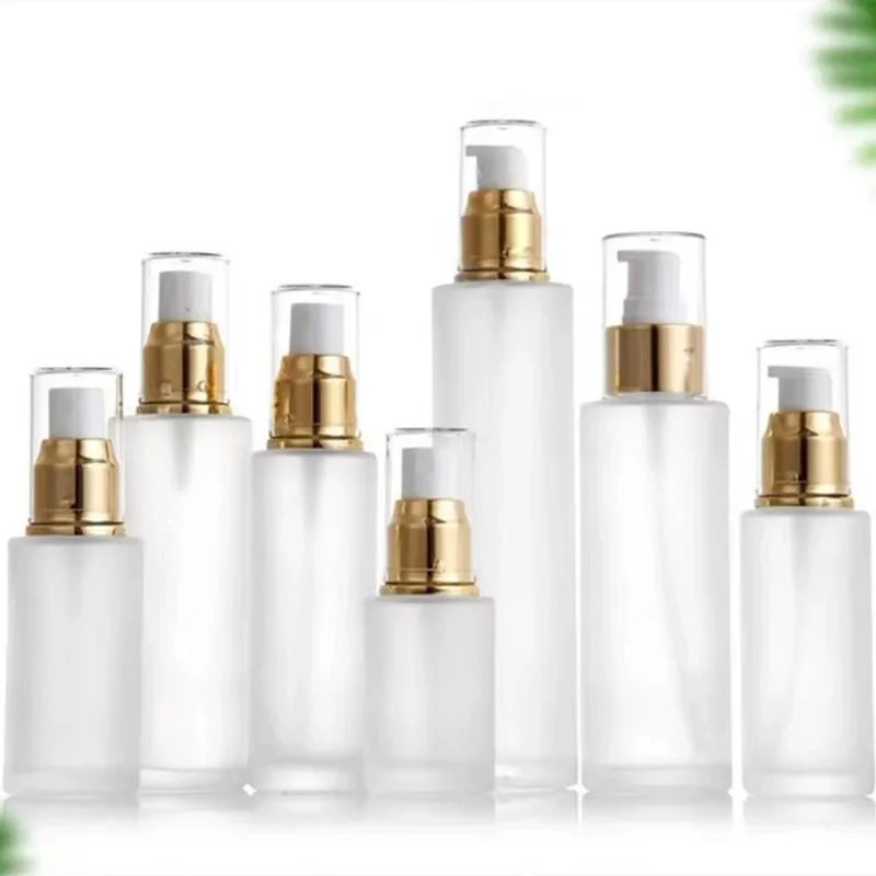 10pcs/pack 20ml-120ml Spray Bottle Beauty Empty Frosted Glass Bottles Mist Spray Container Lotion Refillable Travel Bottle