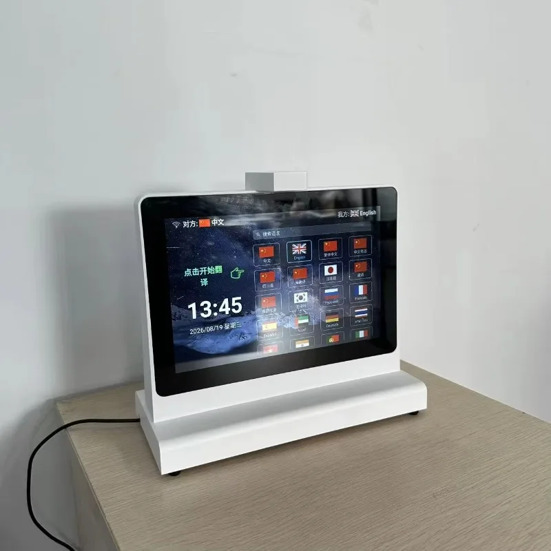 10.1in Dual Screen AI Translator 140+ Languages 4G WiFi IPS Display Suitable for Simultaneous Interpretation