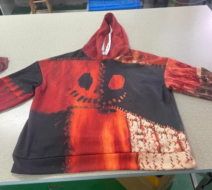 Suéteres de halloween feminino halloween horror oversized crânio impressão streetwear harajuku camisola de malha o pescoço pulôver com capuz