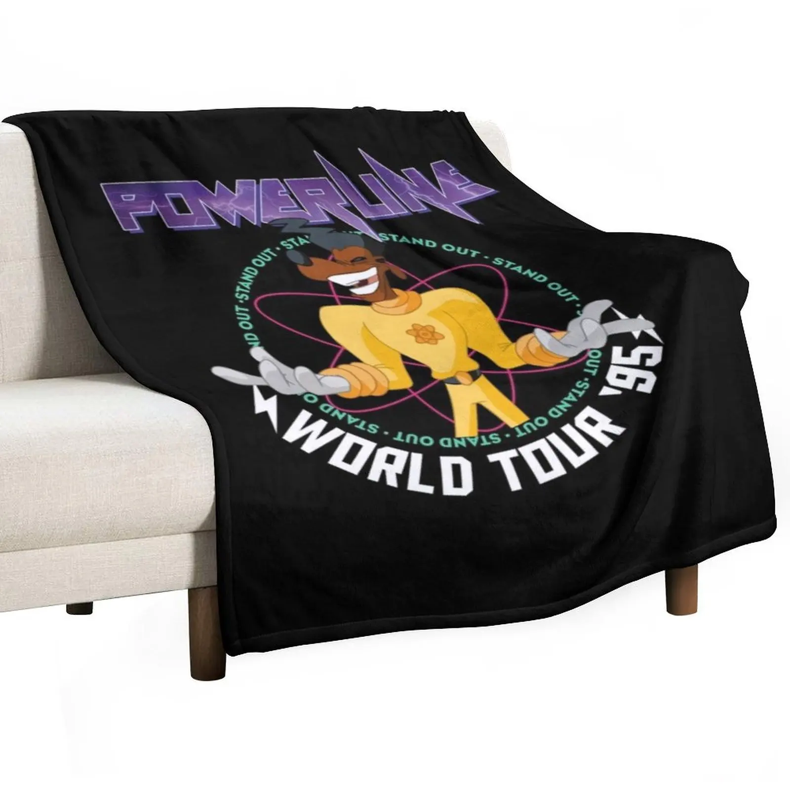 POWERLINE Gift For Fans, For Men and Women, Father Day, Family Day, Halloween Day, Thanksgiving, Christmas Day Throw Blanket