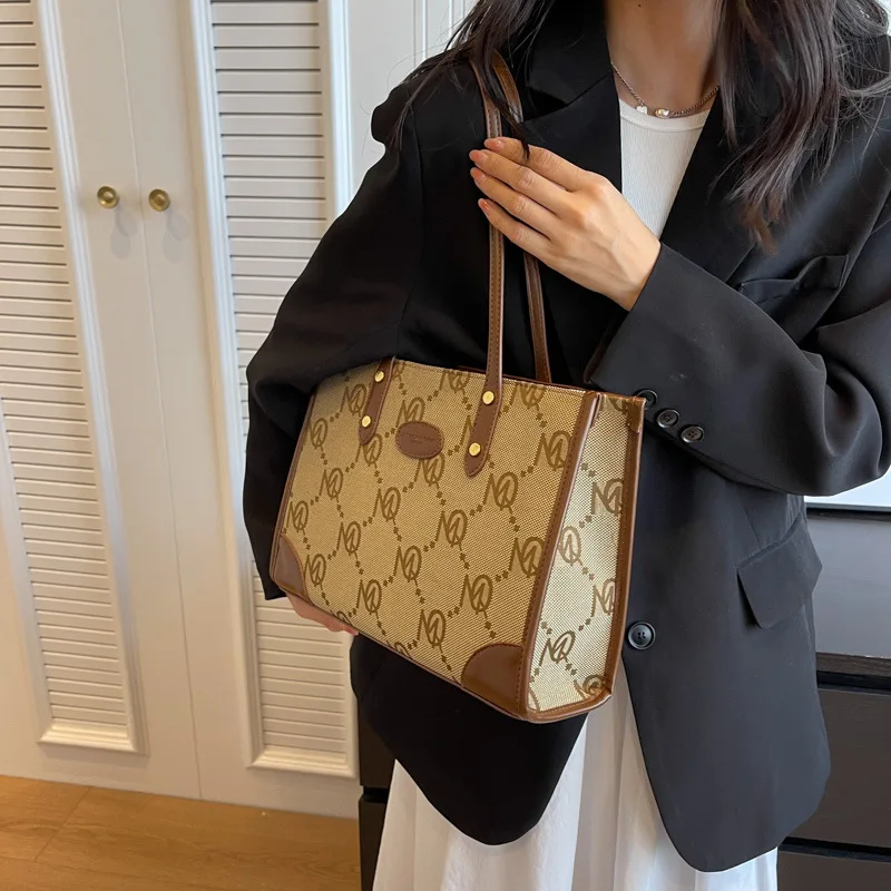 Imagem -06 - Bolsala de Negócios de Grande Capacidade Feminina Bolsa Elegante Bolsa de Ombro Sentido Avançado Alta Qualidade Nova 2023