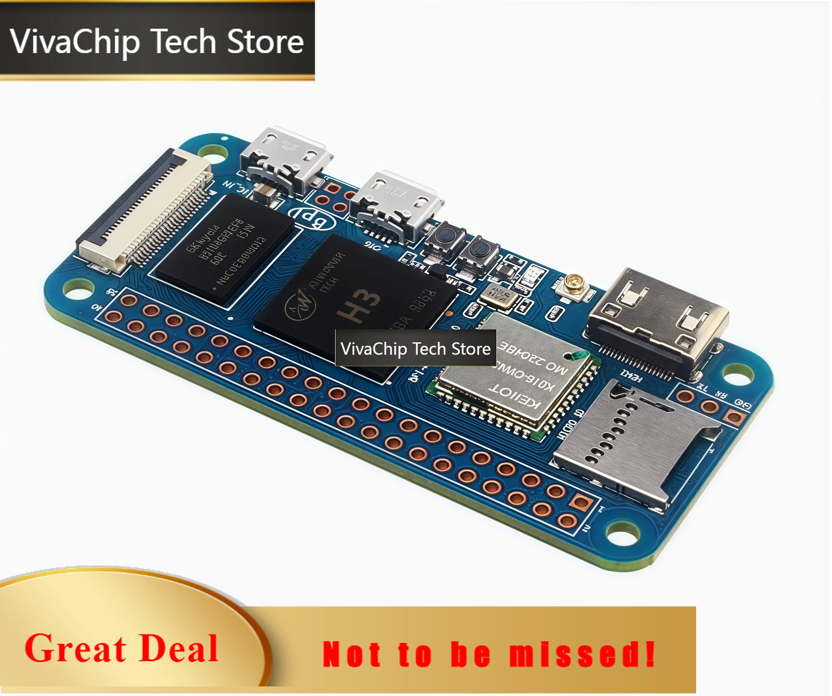VivaChip TechBanana Pi BPI-M2 Zero Development Board Open Source Single Board Computer
