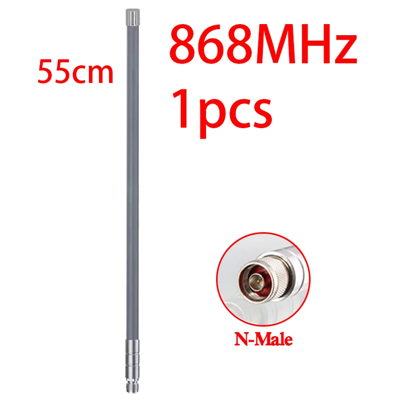 GIZONT Lorawan 868MHz 915MHz Antenna N-type Outdoor OMNI Gray Fiberglass Antenna For Meshtastic Helium Miner Hotspot Antenna view 4