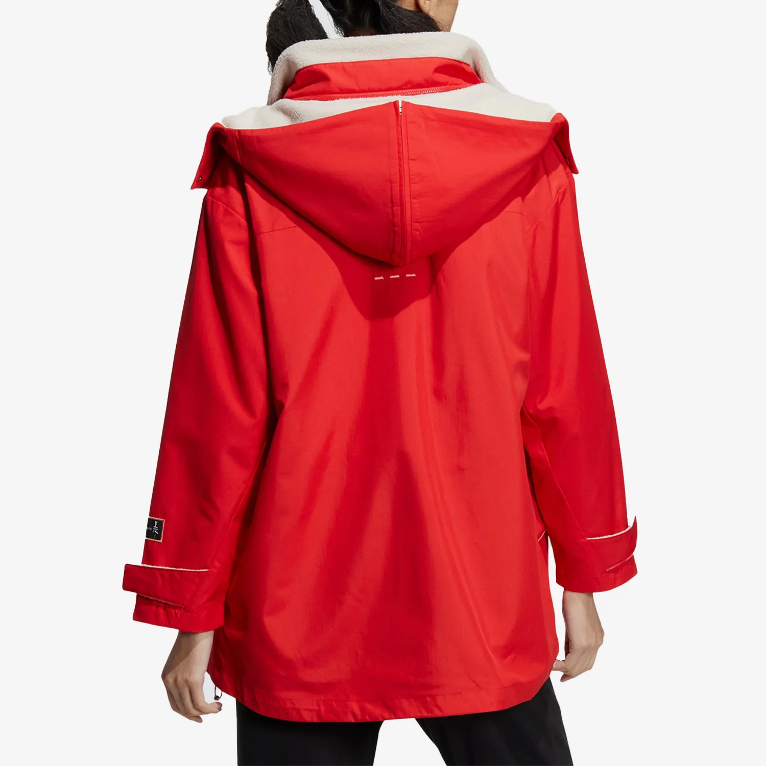 Giacca sportiva con cappuccio in pile da donna nuova primavera originale Adidas HZ2995