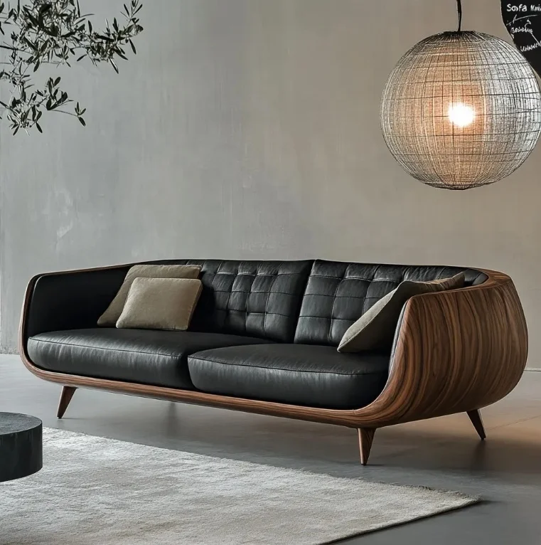 

yi Price Two Seat Comfort Leather Sofa Modern Corner Sofa Set Wood Frame Upholstered for Home Living Room Loft Apartment Office#