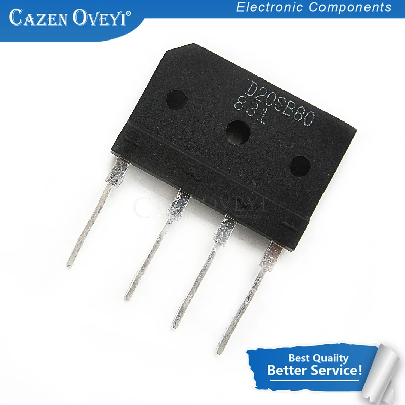 10pcs/lot import D25XB80 D20SB80 20xb80 ZIP-4 induction cooker rectifier bridge pile