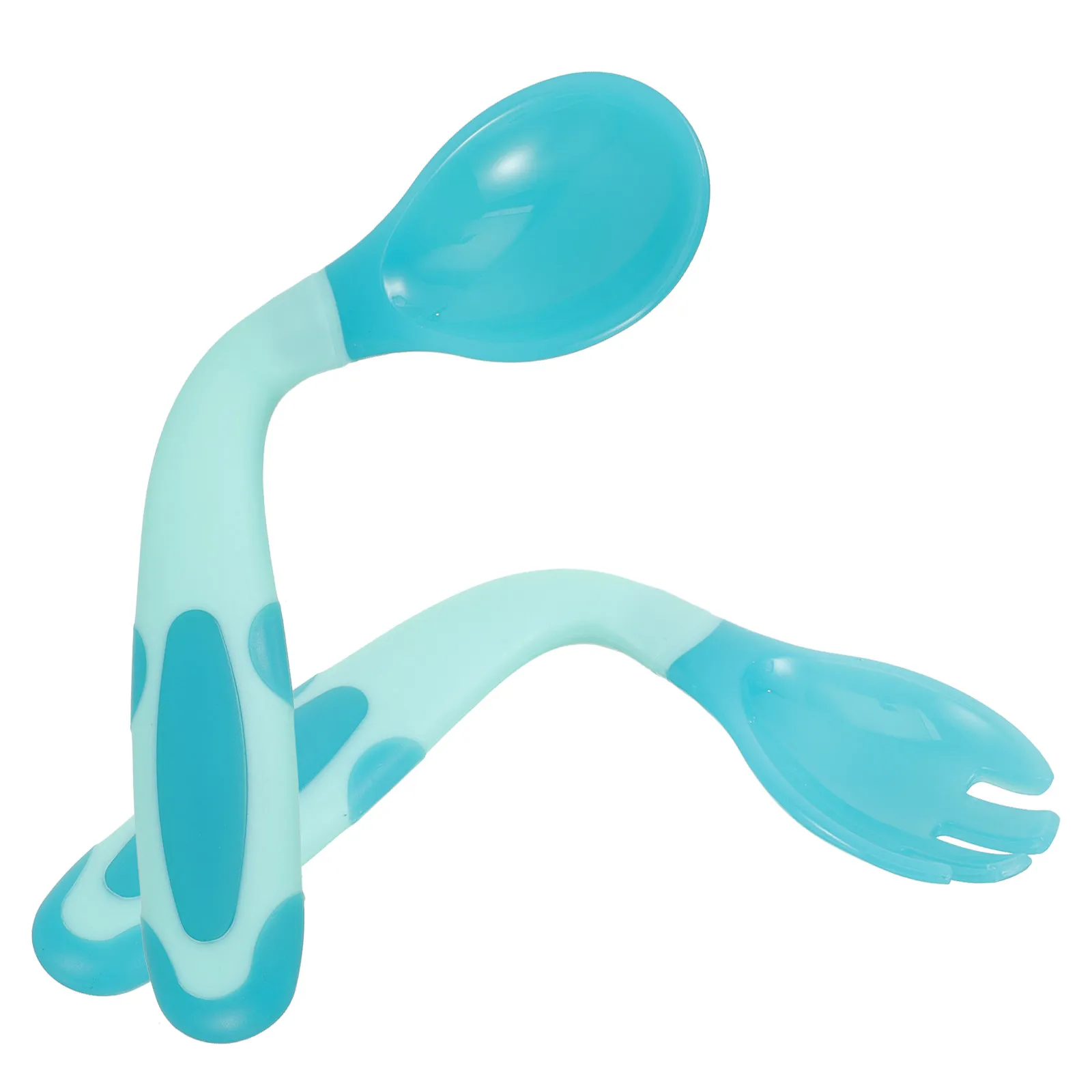 

1Set Toddler Spoon Fork Kit Left-Handed Stainless Steel Baby Utensils for Feeding Training Feeding Scoops and Forks