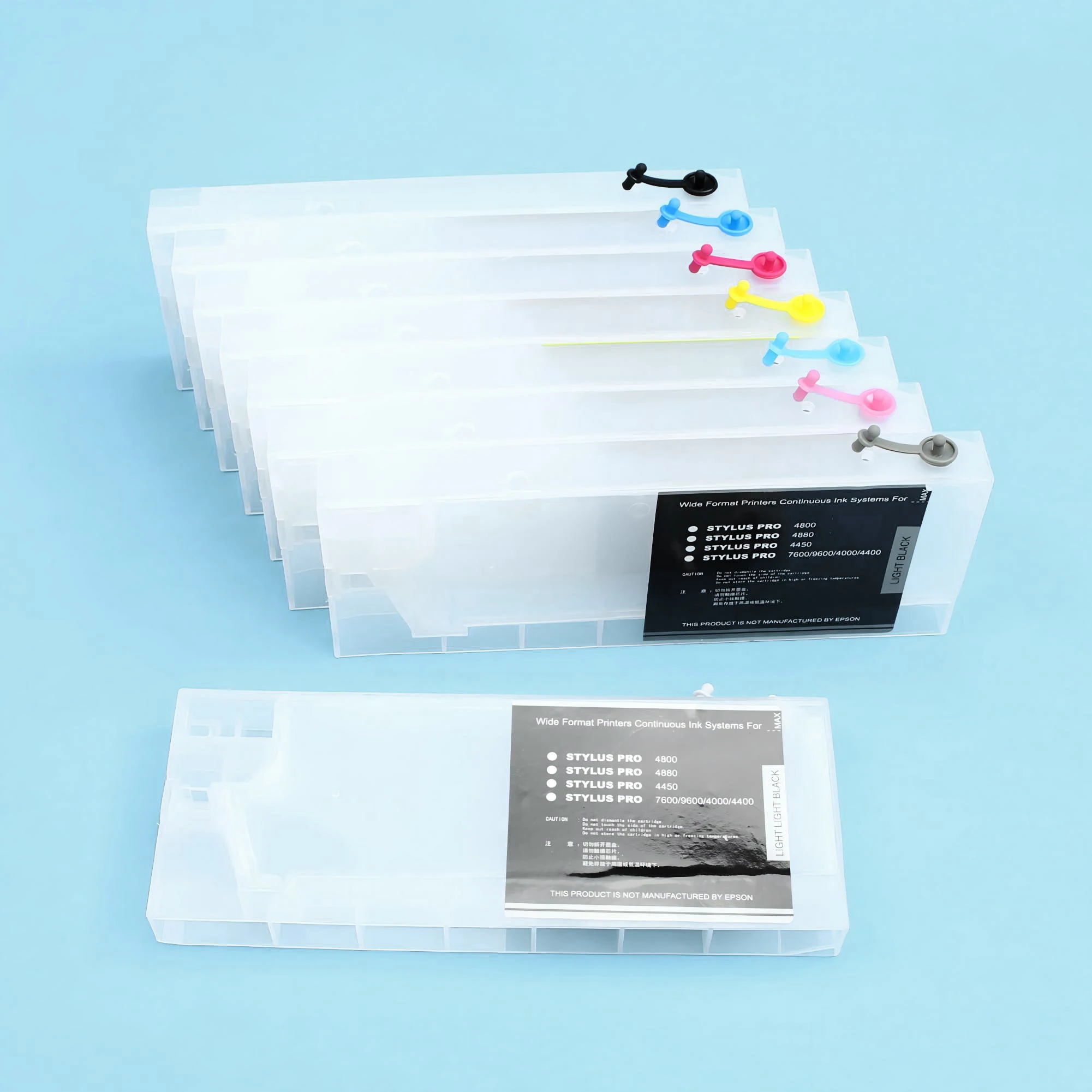 300ML 8 Color Refillable ink cartridges with chip for Epson stylus pro 4880 4880C Printer T6071-T6077 T6079 T6061-T6067 T6069