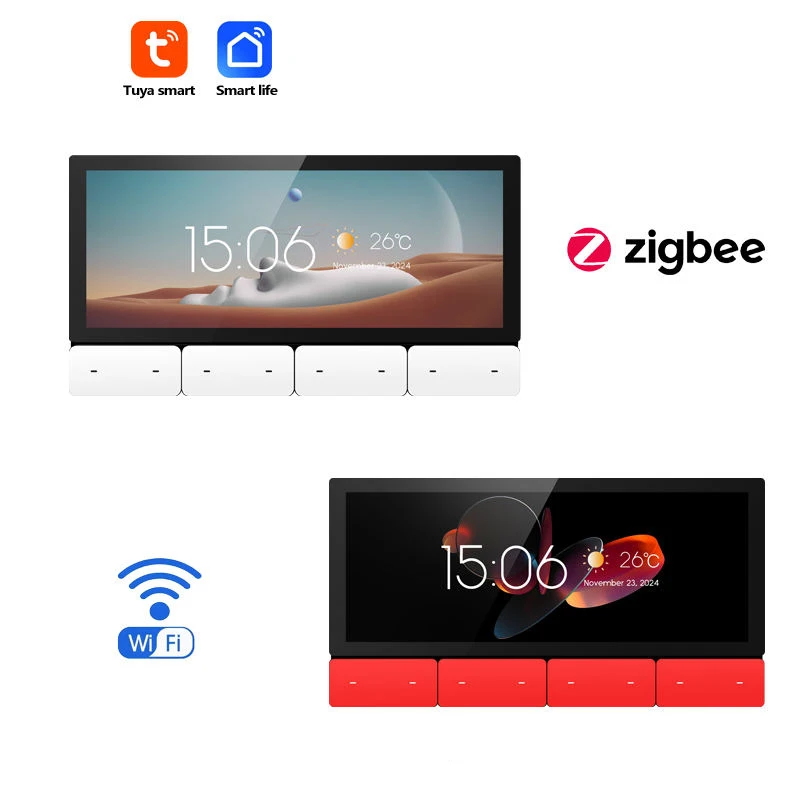 

6-дюймовый Android 11 Tuya умный дом Bluetooth аудио музыкальный плеер фоновая музыка настенный усилитель ZIGBEE шлюз ИК звуковая система