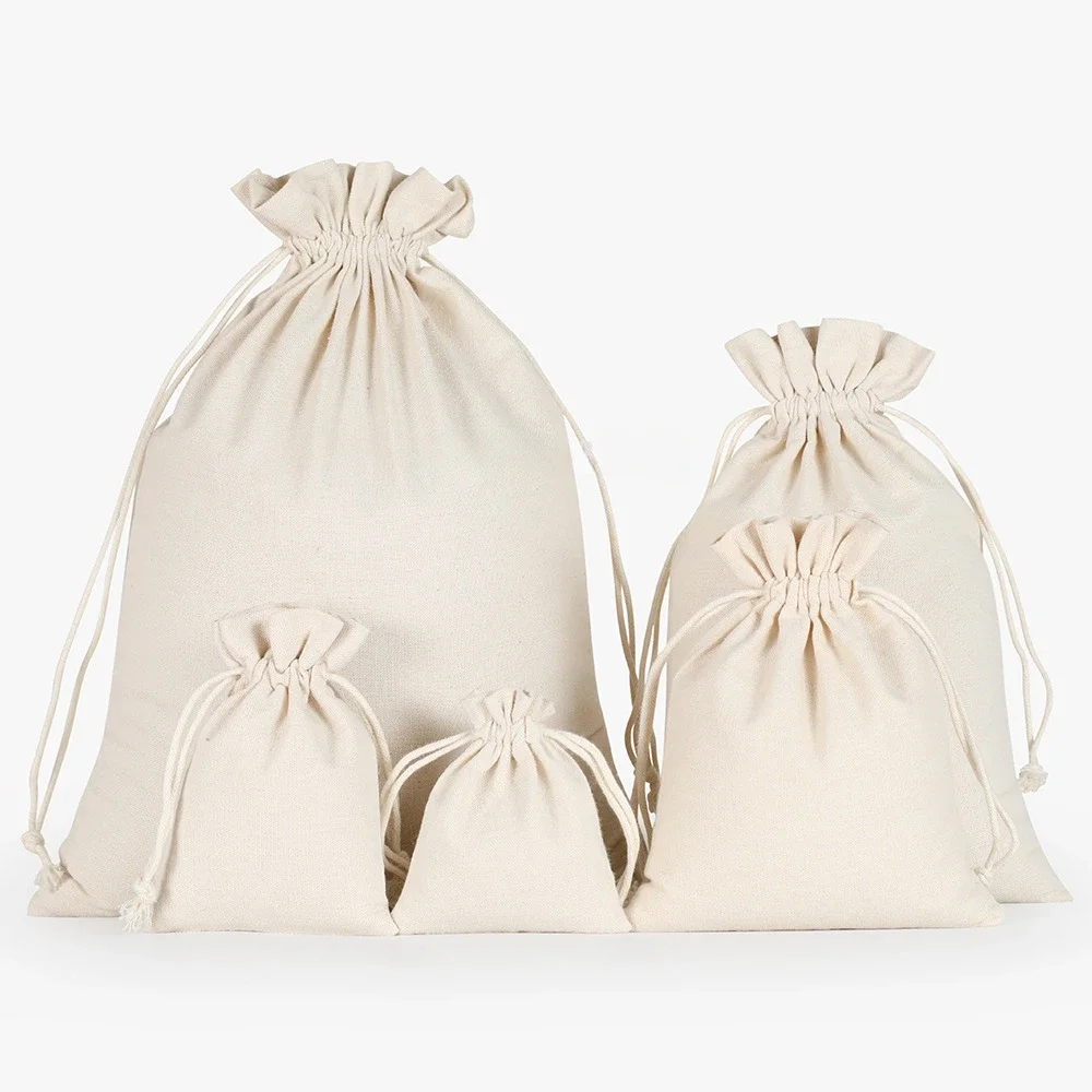 Paquete de regalo, bolsas con cordón de almacenamiento de alta calidad, bolsas de algodón para organizar el hogar, bolsa de arroz, bolsa pequeña, bolsa de regalo, bombones Verpakking