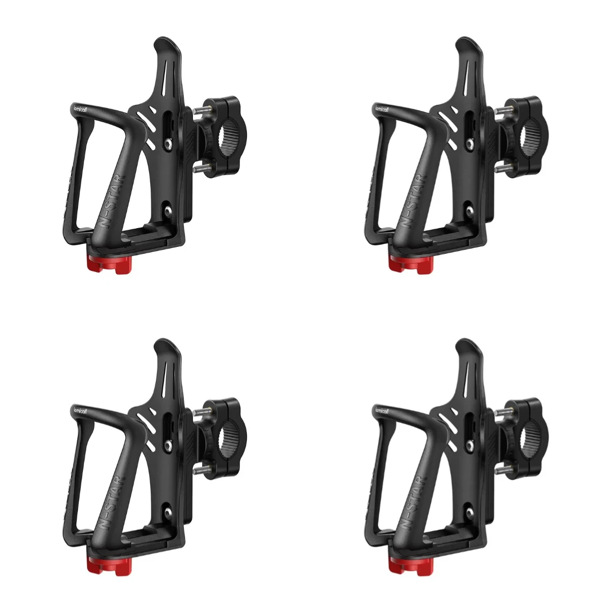 BCSW01 Waterproof Plastic Bike Water Bottle Holder Non-slip Rubber Clamp Drink Cup Mount for Bicycle Handlebar