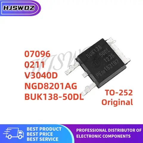 5PCS Original BUK138-50DL NGD8201AG V3040D 07096 0211 ISL9V3040D3ST FDD07096 BUK138 TO-252 Brand New