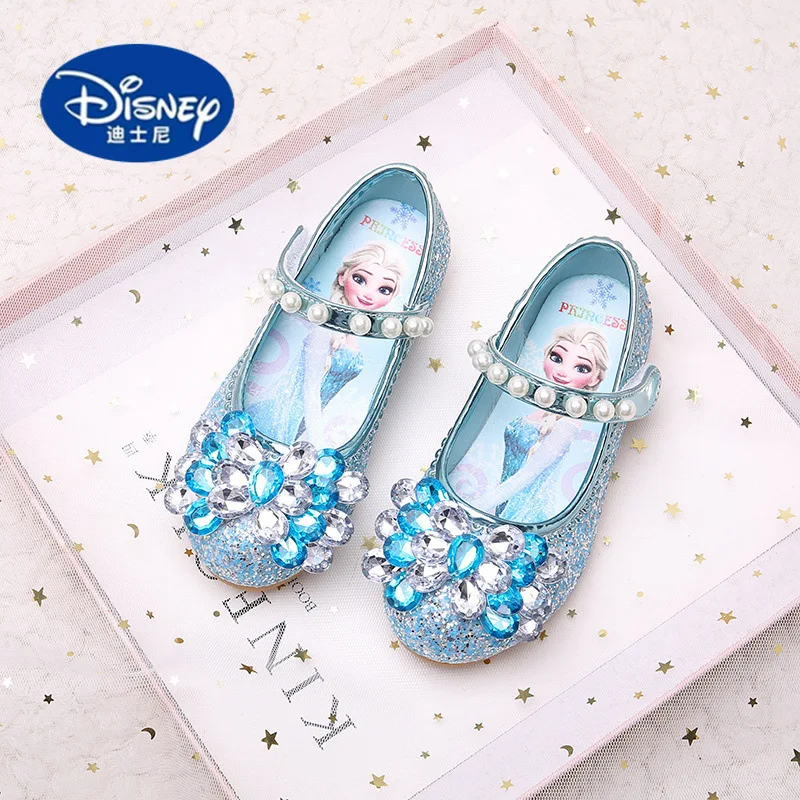 ディズニープリンセスシューズ2025、エルサグリッタークリスタルシューズ（女の子用）、キラキラドレスアップ＆パフォーマンス