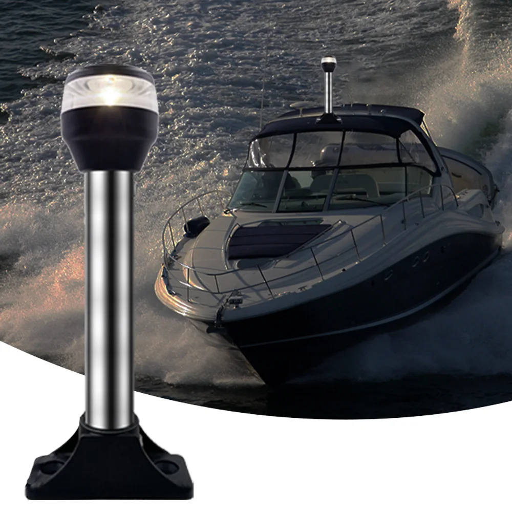 

STLF ANHEART 12 В 2 нм, вилка из нержавеющей стали, регулируемая складная с трубчатым навигатором, универсальный якорный светильник на 360 градусов, светодиодный светильник для лодки