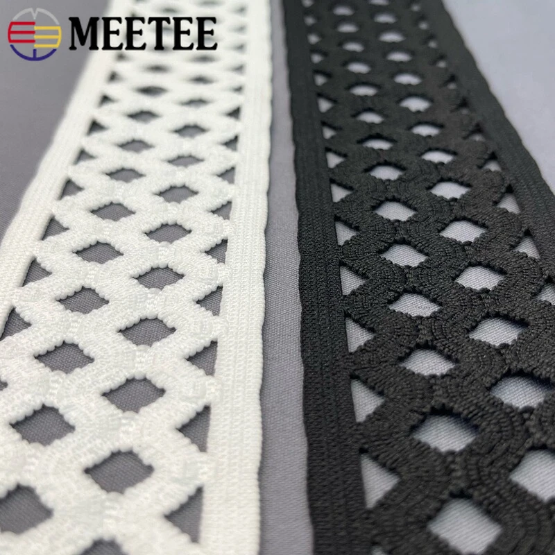 

3/5M Meetee 75mm Mesh Elastic Band Pants Waistband Nylon Stretch Rubber Bands for Clothes Belt Elastics Tape Sewing Accessories