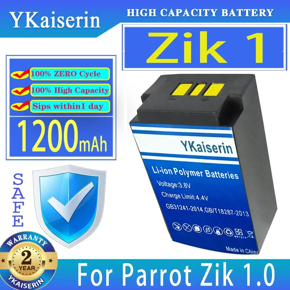 

YKaiserin 1200mAh Replacement Battery For Parrot ZIK 1/1.0 One zik1