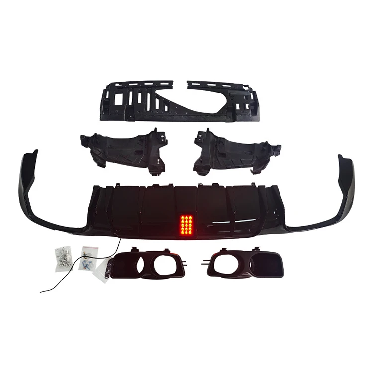 

Performance Design W213 Rear Diffuser with Stainless Steel Tips for E Class W213 2016-2023 Sport