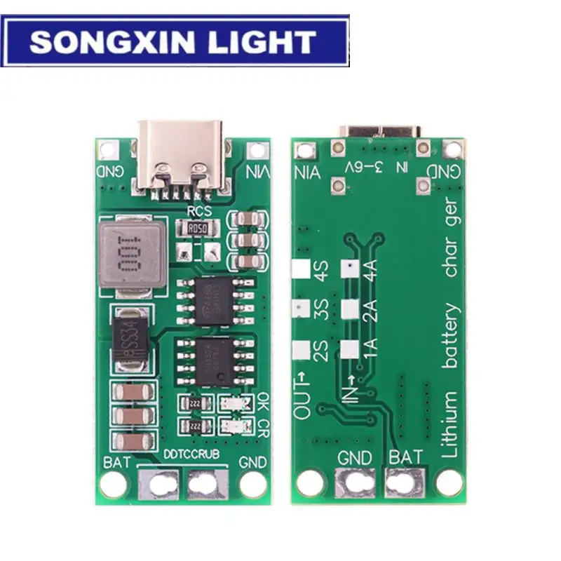 Wieloogniwowa ładowarka 2S 3S 4S typu C do 8,4 V 12,6 V 16,8 V Step-Up Boost LiPo polimerowa ładowarka litowo-jonowa 7,4 V 11,1 V 14,8 V 18650