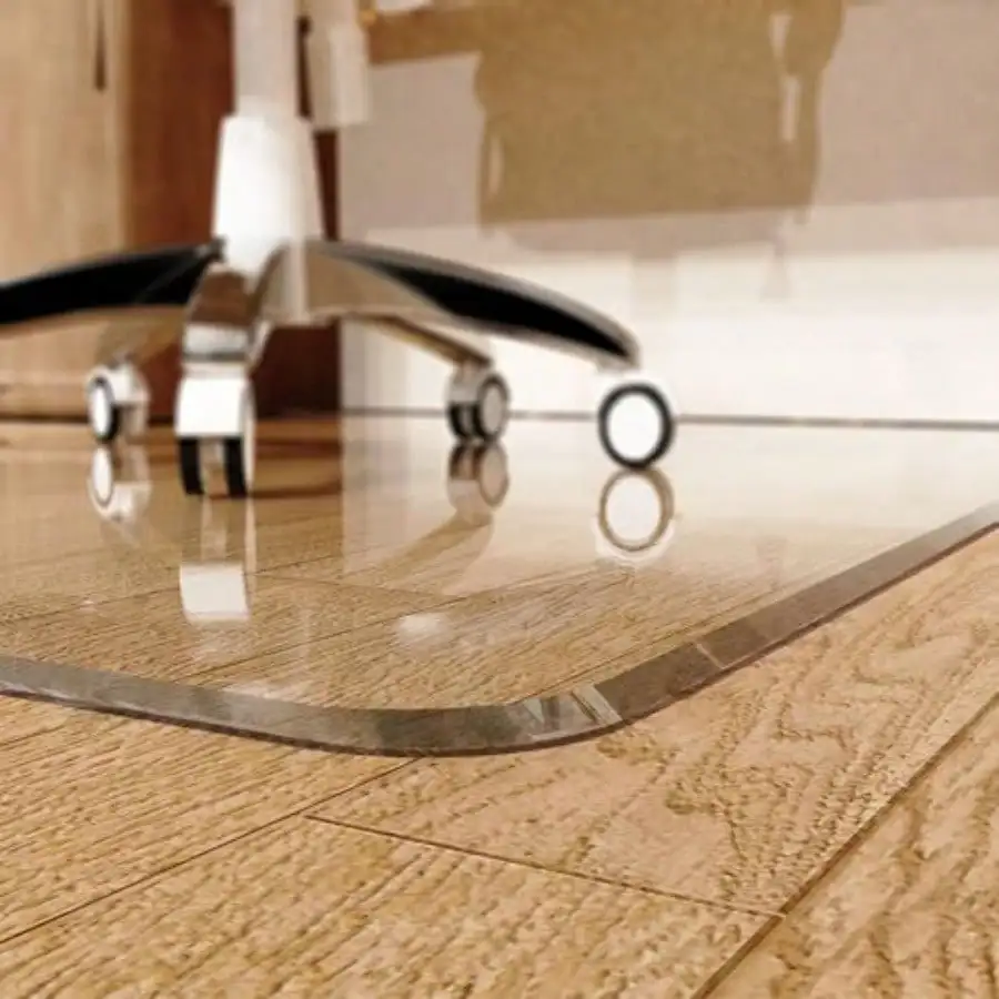 

Office Chair Mat for Carpet or Hardwood Floor 36" x 48" Clear Chair Mats for a Smooth Glide and Easy Roll On/Off