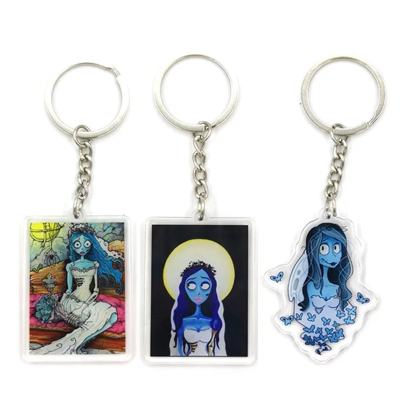Corpse Bride Credit Card ID Holder Bag Student Women Travel Bank Bus Business Card Cover Badge Accessories Gifts keychain holder