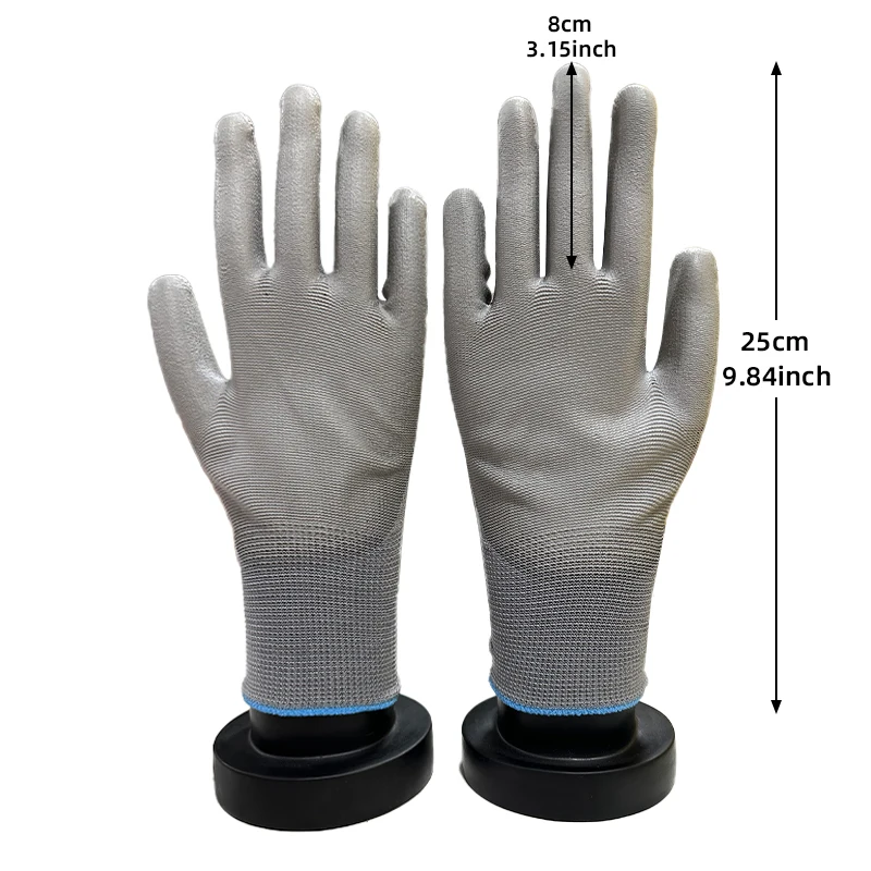 10-20pairs of nitrile safety coated work gloves, PU gloves and palm coated mechanical work gloves, obtained CE EN388