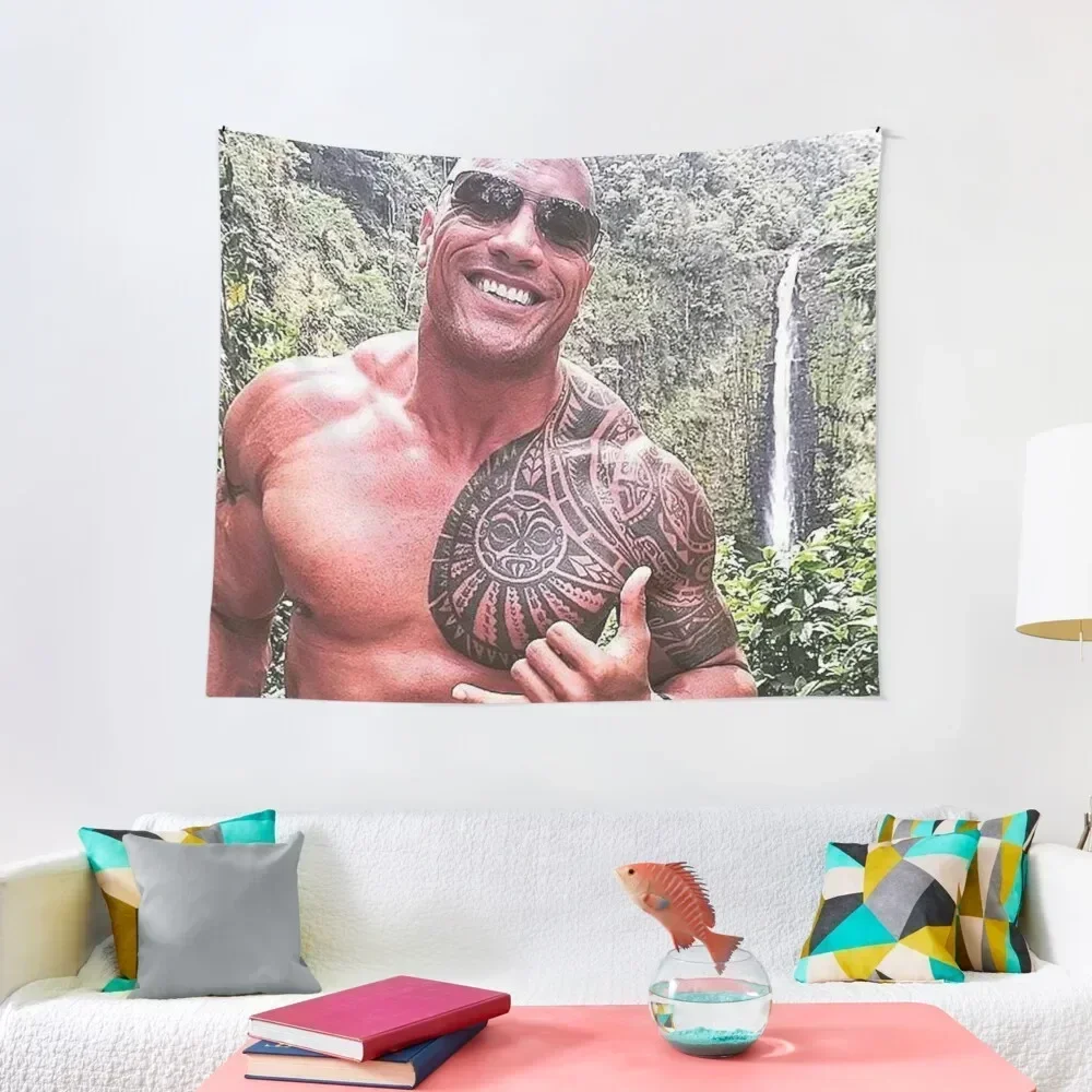 

dwayne johnson Tapestry Wall Deco Wallpaper Bedroom Home Decor Aesthetic Home Supplies Tapestry