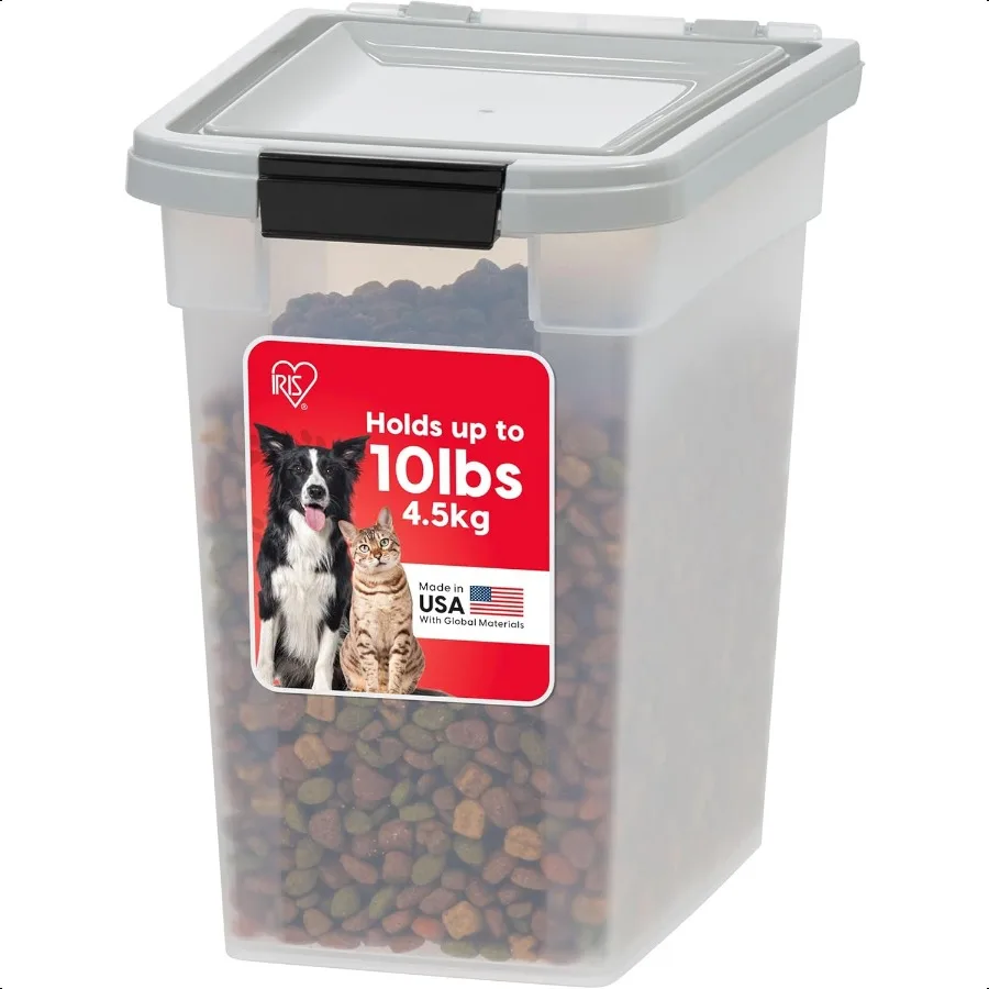 

12.75 Quart WeatherPro Airtight Pet Food Container Gray