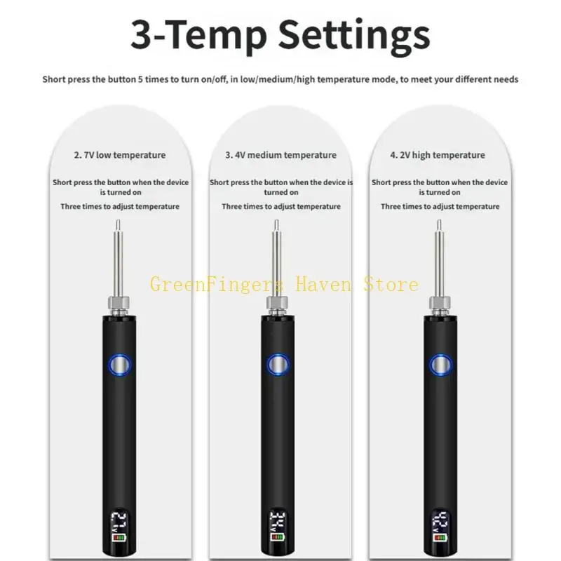 F68D Cordless Burning Pen With Thread And Safety Features Suitable For Beginners
