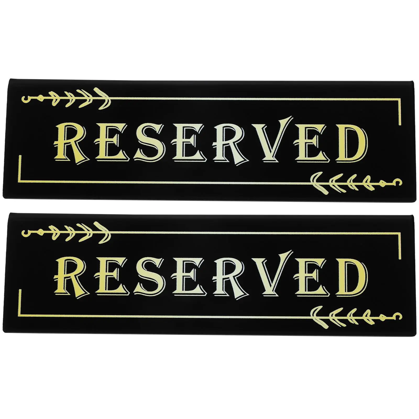 

2Pcs Acrylic Table Card Sign Reserved Seating Chair Signs for Wedding Party Place Cards Dining Room Safe