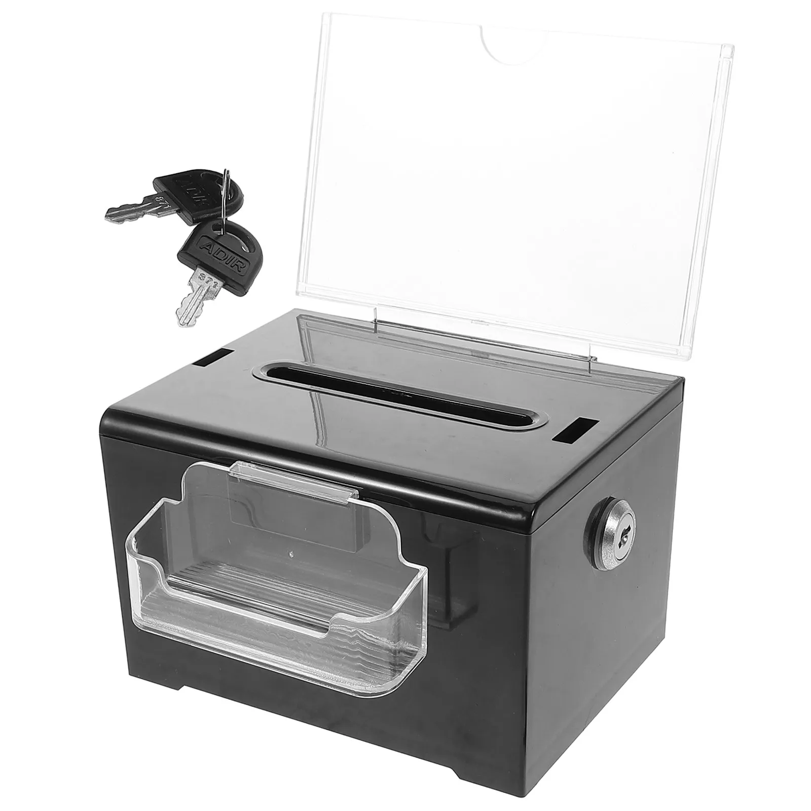Transparent Acrylic Ballot Box Lock Ideal for Voting Elections Suggestions Donations Fundraising Meetings