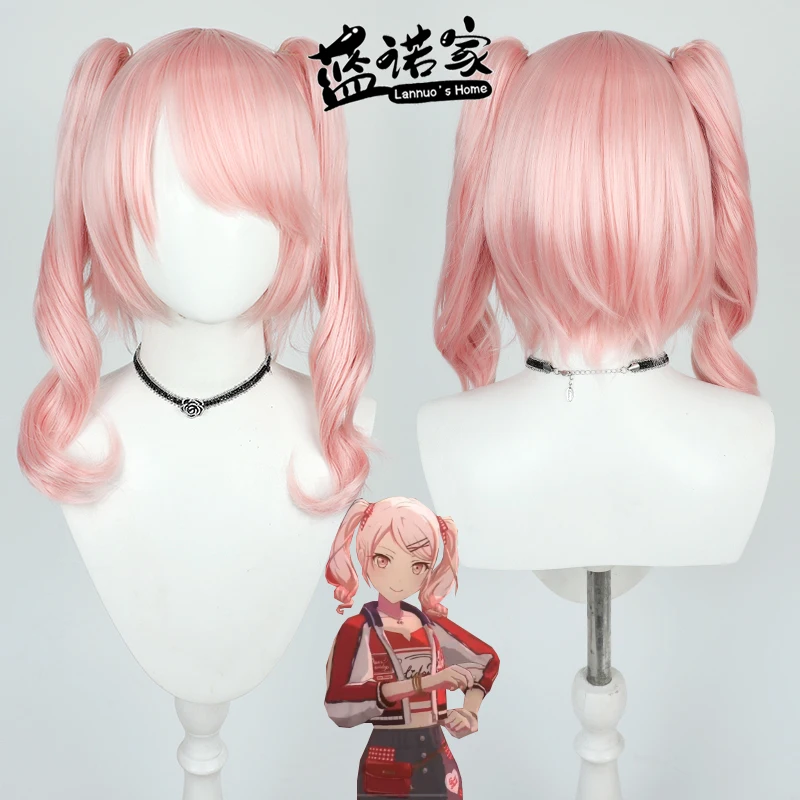 Virtual YouTube Vtuber Mizuki Akiyama Cosplay Wig Halloween Carnival Party Props Synthetic Hair Heat Resistant Fiber + Wig Cap