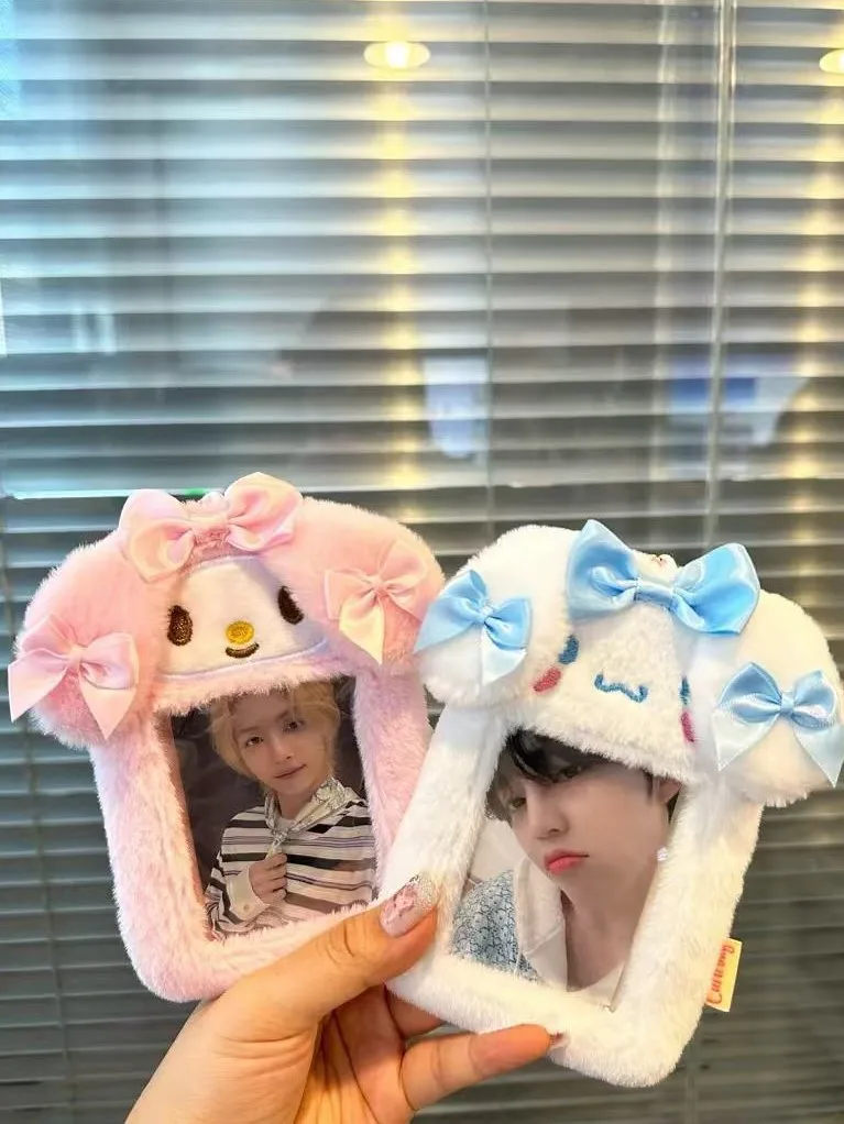 

New Cinnamoroll Melody Card Holder Cute Plush Pendant Student Campus Card Access Card Holder Girl Gift