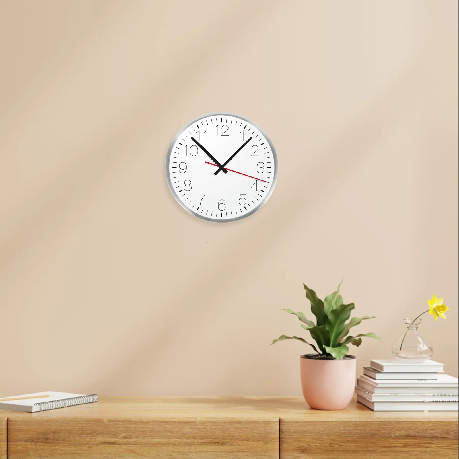 

Ultra Thin Metal Border Quartz Clock Frame Wall Clock Parts Replacement Accessories Contemporary Metal Surround Shell