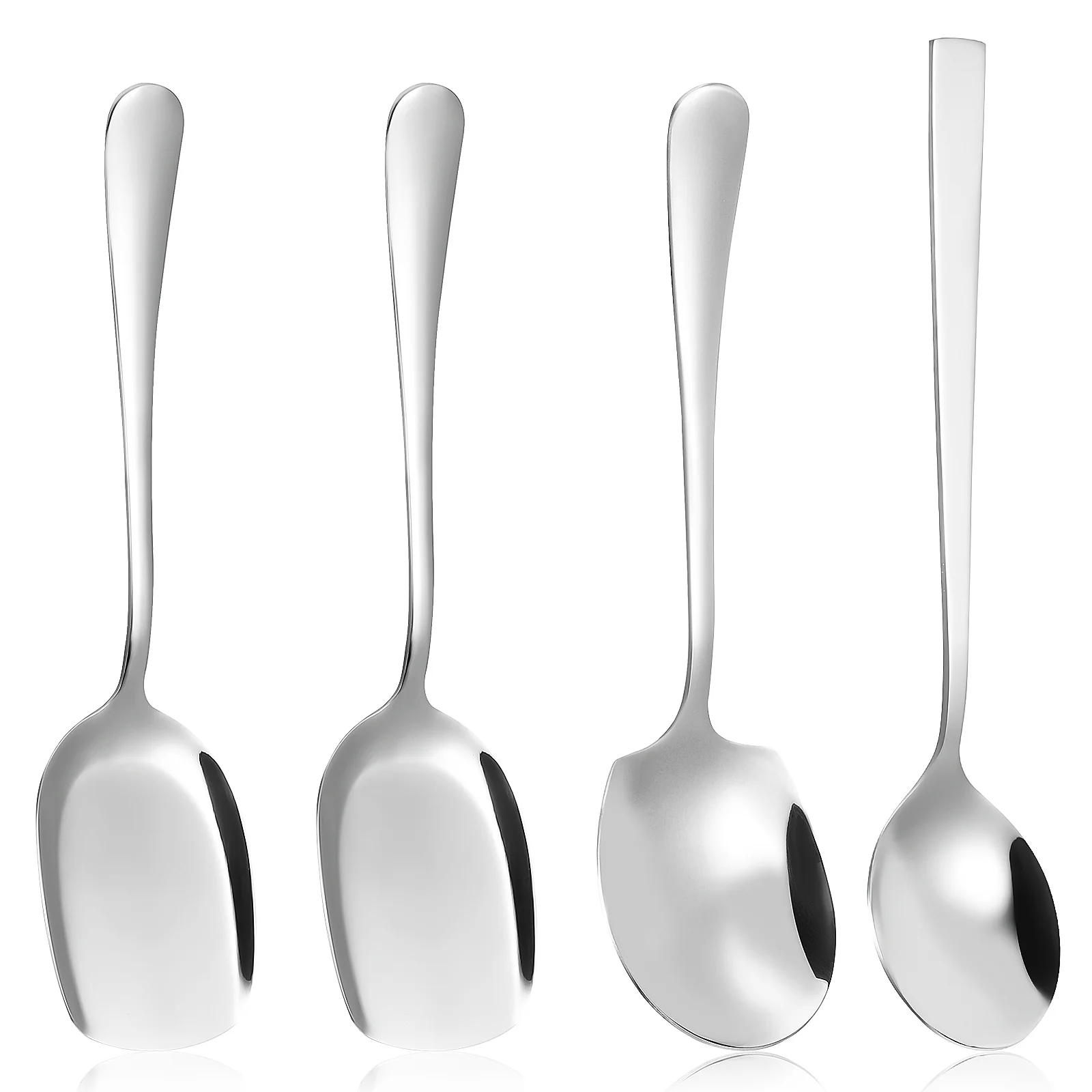 

Buffet Serving Spoon Soup Spoons Household Rice Scoop Spatula Large Stainless Steel For Utensils Kitchen