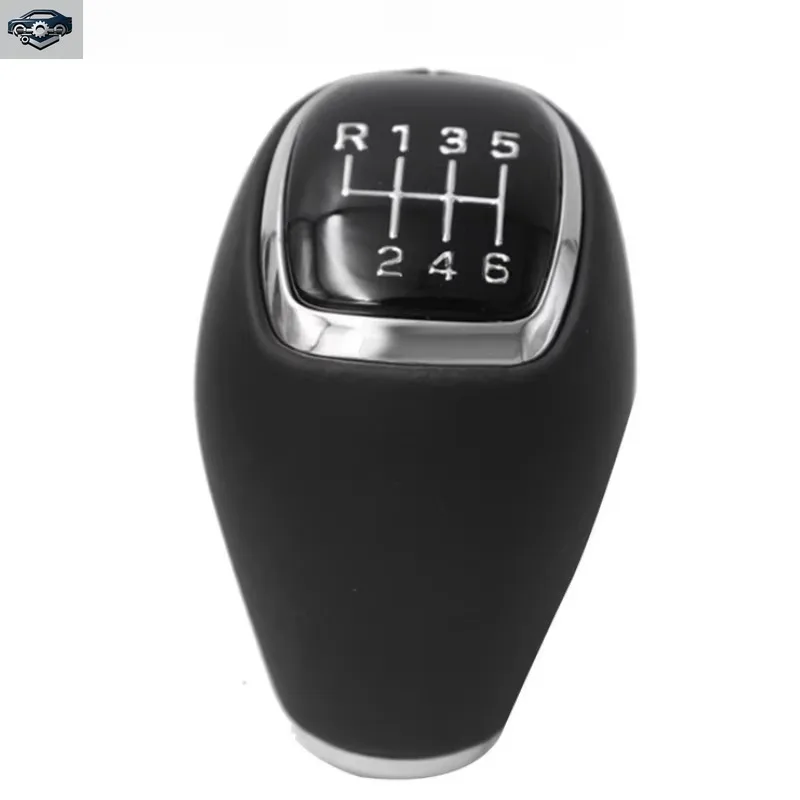 OEM 437112W200 6 Speed Car Manual Leather Gear Shift Knob Shifter Head for Hyundai Santa Fe DM 2012-2016 43711-2W200