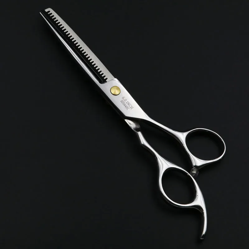 6 بوصة المهنية مقص للحيوانات الأليفة الكلب الاستمالة قطع + مقصات تحفيف عدة للحيوانات Japan440C شخصية عالية الجودة