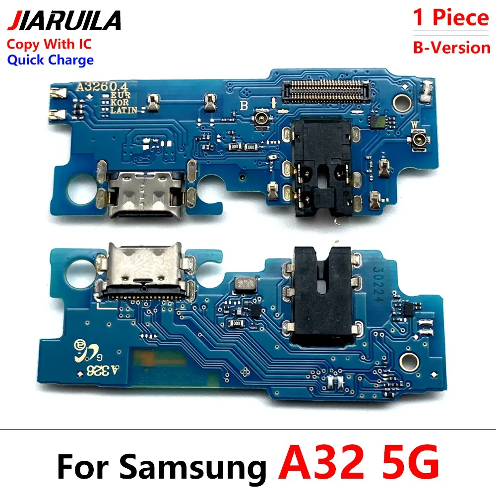 USB 충전 포트 도크 충전기 커넥터 보드 플렉스 케이블, 삼성 A22, A32, A12, A02, A03, A04, A04s, A04E, A05, A05s, 4G, 5G 용, 10 개