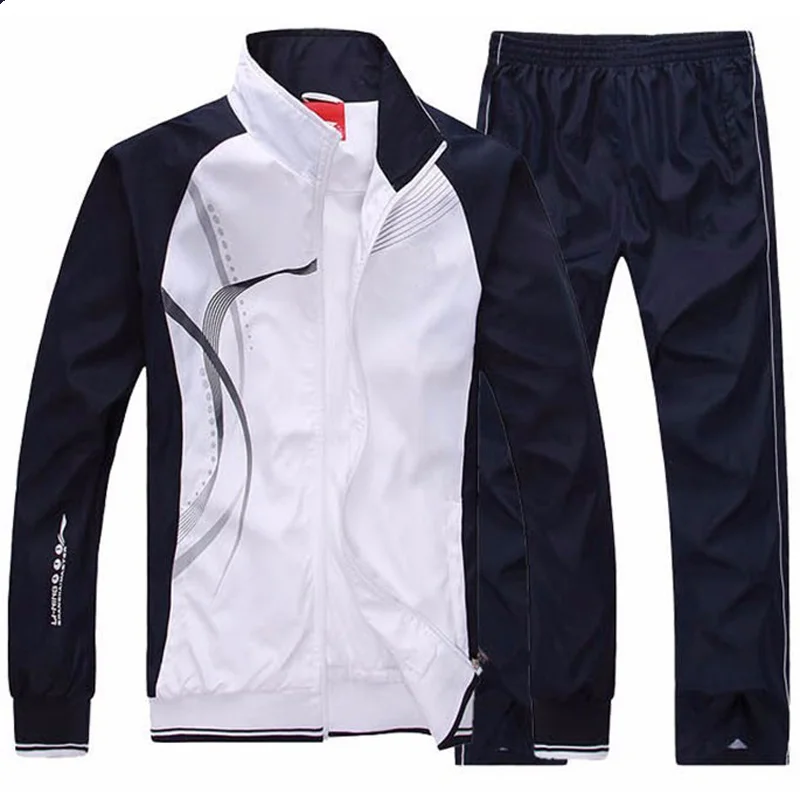 

Men's Set Spring and Autumn Jogging Sportswear Integrated Sports Jacket+sports Pants Men's Basketball Sportswear