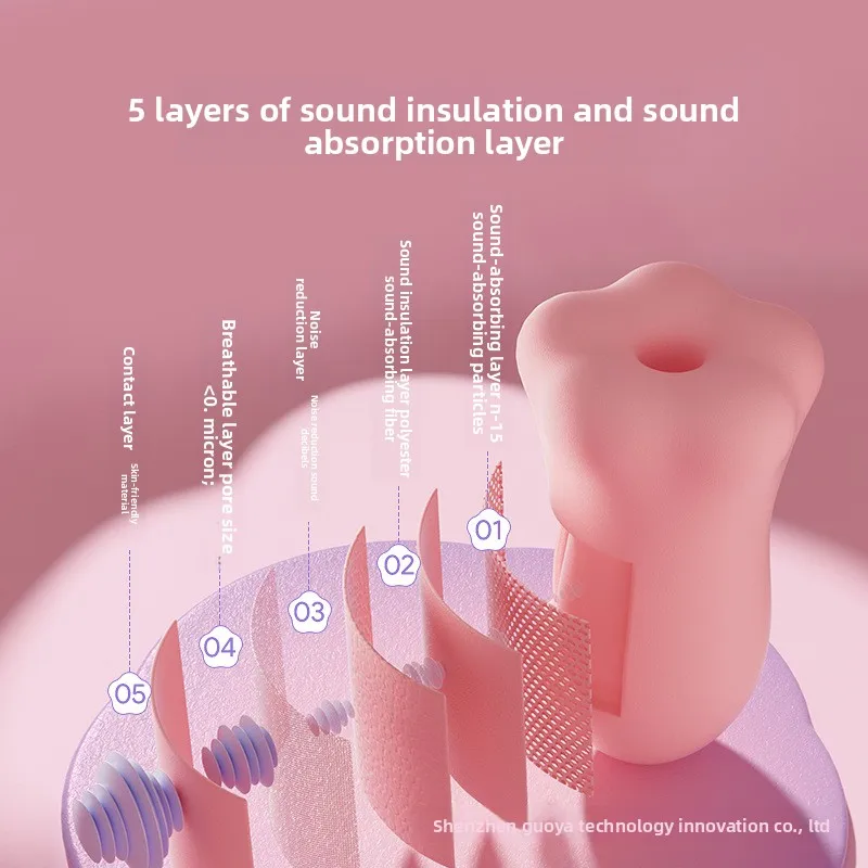 Flower Hollow Earplugs Sound Insulation Noise Reduction Ear Plugs for Sleeping Use in Student Dormitory