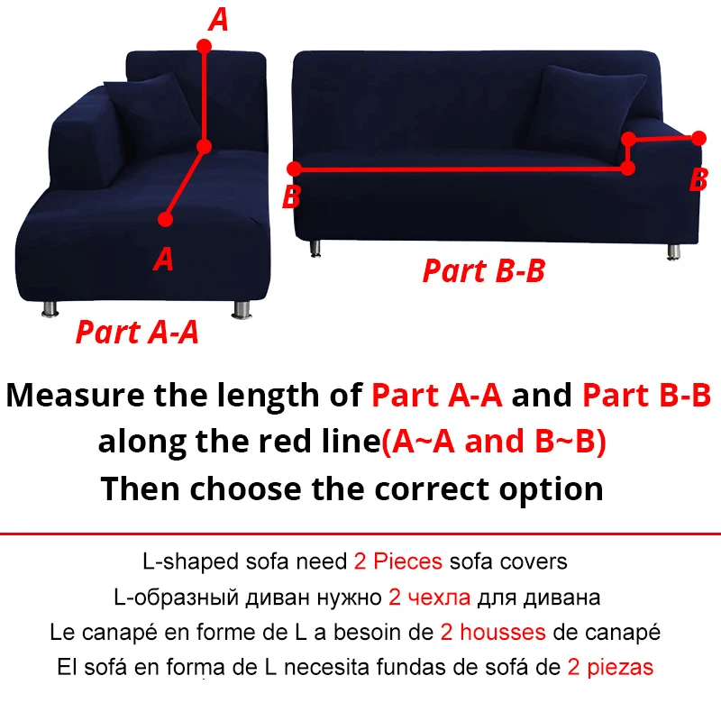 Velvet Plush L Shaped Sofa Cover for Living Room Elastic Furniture Couch Slipcover Chaise Longue Corner Sofa Cover Stretch