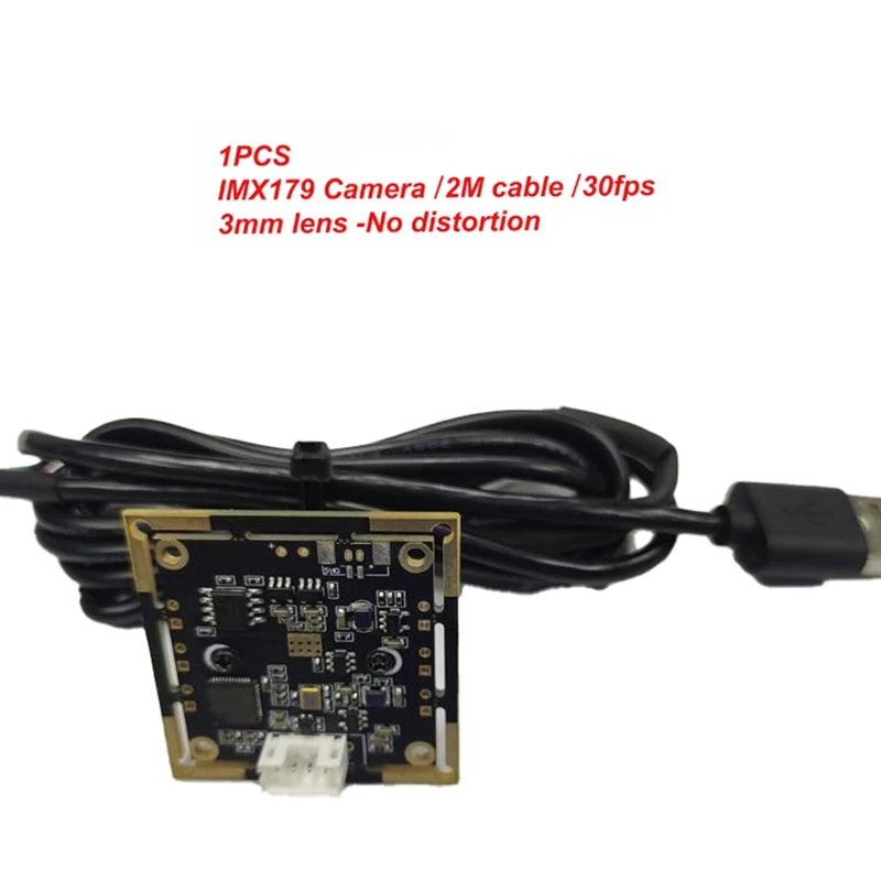 B03B-Webcam IMX179 30Fps 2M Cable 3Mm Lens No Distortion,USB Camera Module,Compatible For Autodarts.Io Scoring System